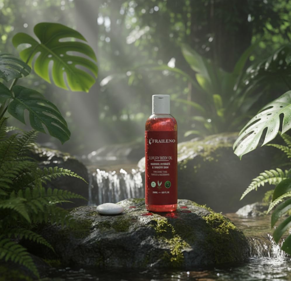 Image of Moisturizing Body Oil for Dry Skin Comfort, Giving a Soft Touch and Natural Glow Finish 200ml