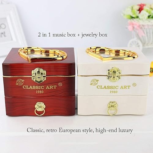 Miniatura 4 de Joyero de música con diseño de bailarina, caja musical con princesa giratoria, caja de música de plástico para mujeres, niños, niñas, amigas, cajas