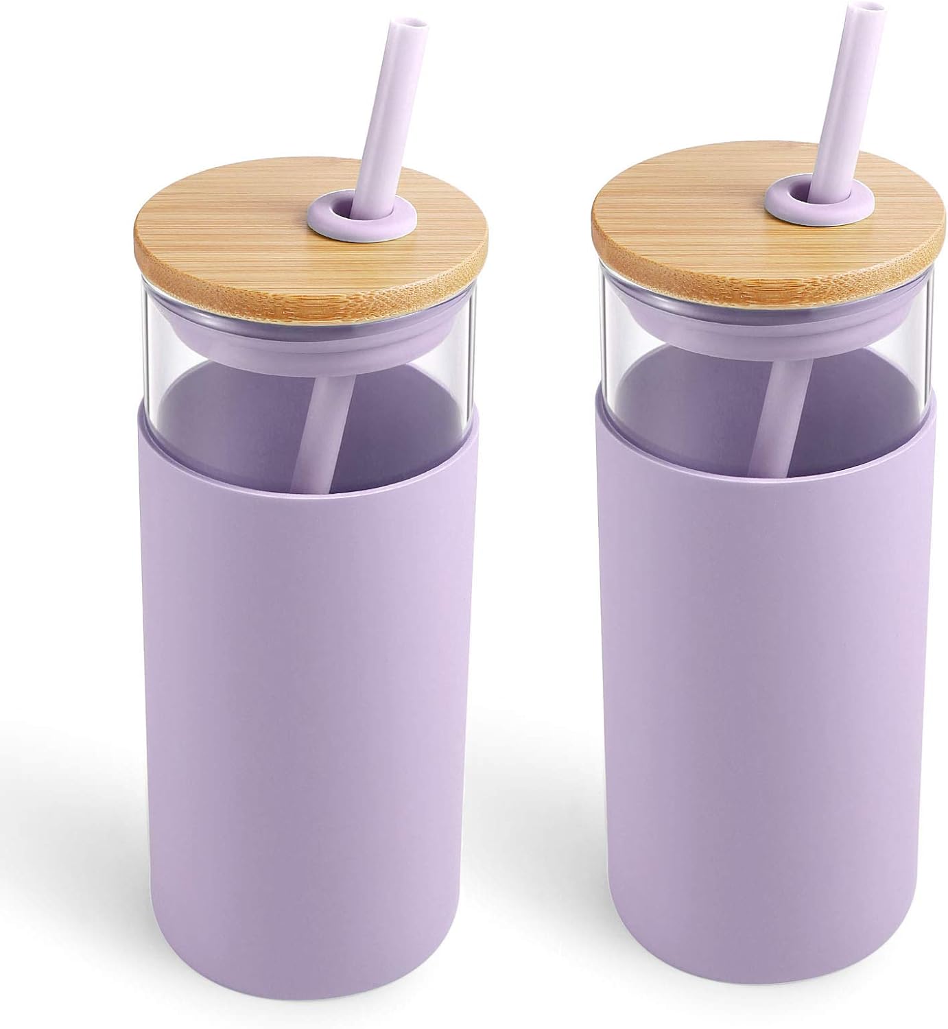 tronco 20oz Glass Tumbler Glass Water Bottle Straw
