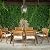Christopher Knight Home Desoto Acacia Wood Patio Dining Set, 7-Pcs Set, Teak Finish With Rustic Metal