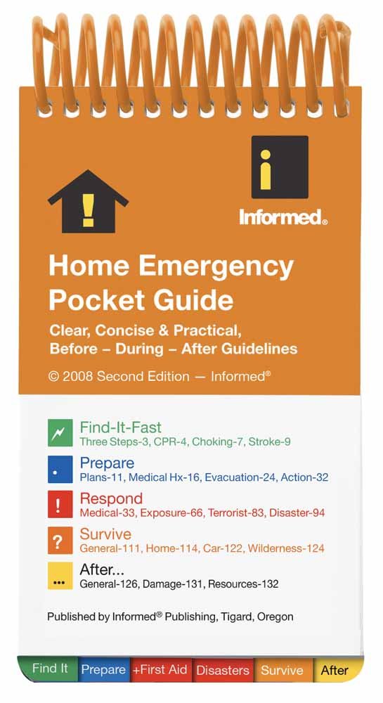Home Emergency Pocket Guide: . Spiral-bound – April 4, 2012
