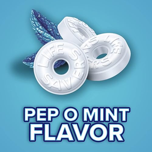 Miniatura 5 de Life Savers Pep-O-Mint caramelos duros de menta para el aliento, tamaño para compartir, bolsa de 13 onzas