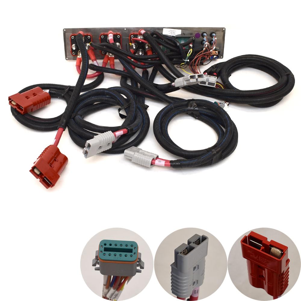 Aviara Boat Battery Switch Panel 501264B | AV40 w/Seakeeper Black