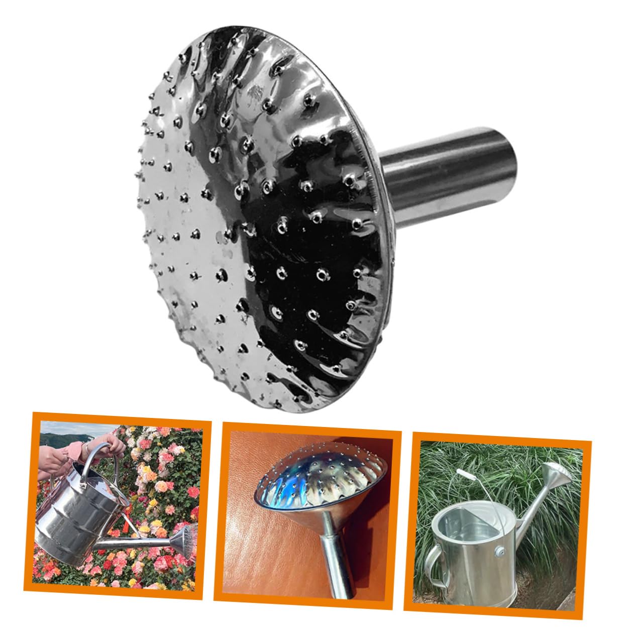 BCOATH Watering Can Nozzle Attachment Sprinkler Head for Watering Can Stainless Steel