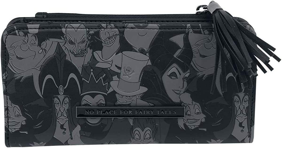Loungefly Disney Villains Debossed All Around Faux Leather Zip Wallet (one  size, Multi)