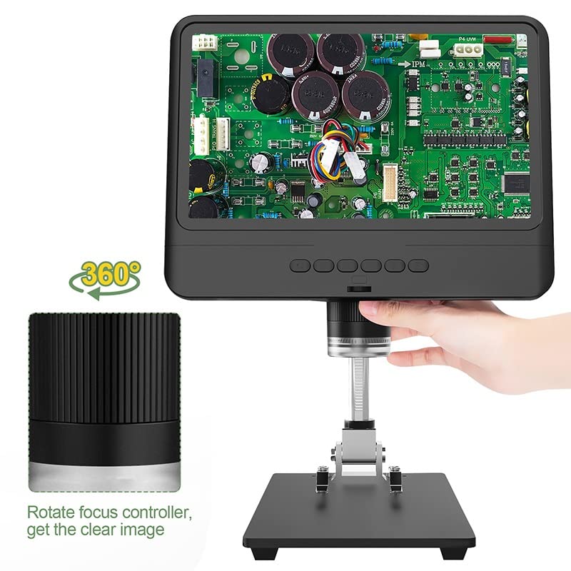 Microscopio digital 1280 * 800 con pantalla LCD AD208 de repuestos para MobilePhone 4