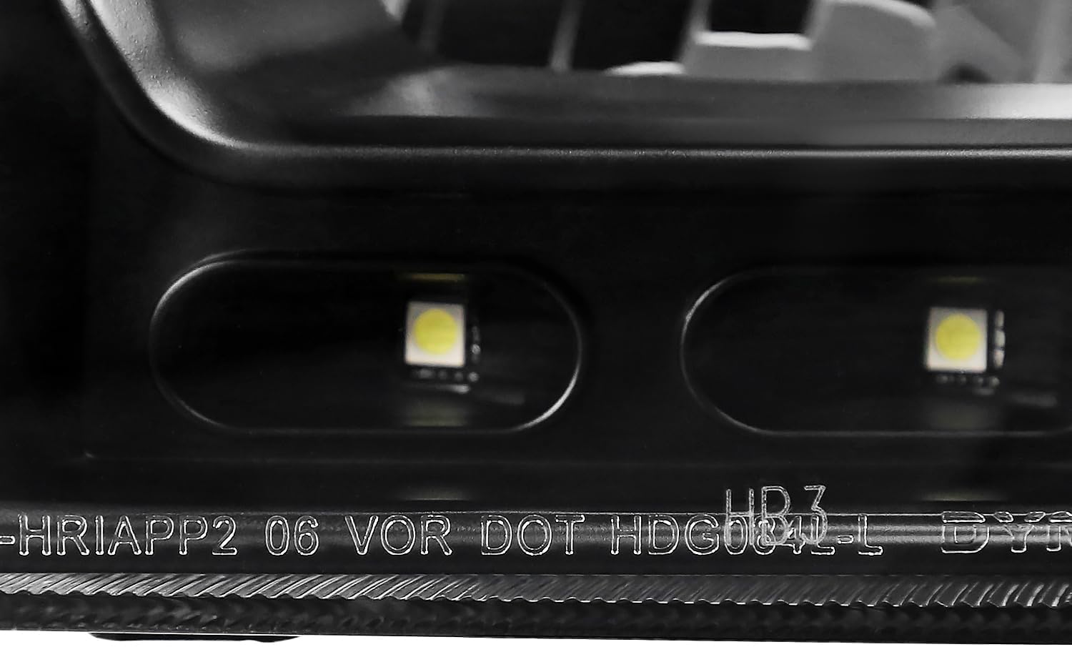 SPEC-D TUNING Black LED Headlights Compatible with 2006-2010 Dodge Charger L+R Pair Head Light Lamp Assembly