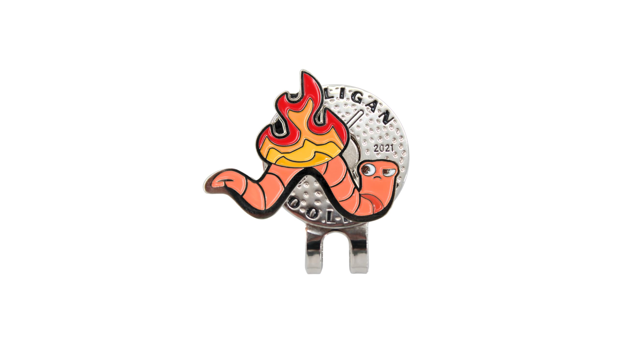 MULLIGAN HOOLIGAN Worm Burner Golf Ball Marker + Magnetic Hat Clip, Funny and Unique Golf Gift, Premium Quality, The Perfect for Your Favorite Golfer, Golf Accessories for Any Occasions