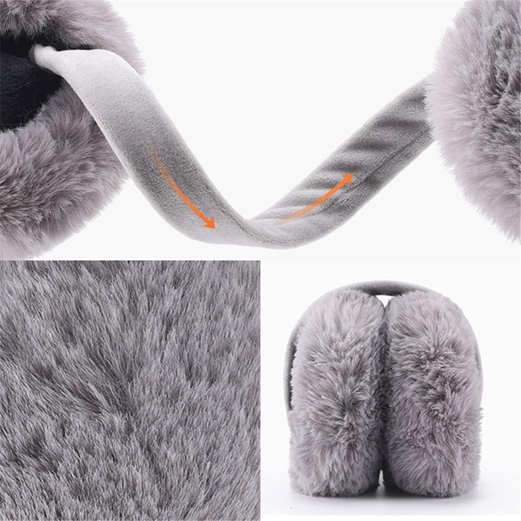 ZUMAHA Orejeras Plegables Lindas Orejeras de otoño e Invierno para Mujer Color sólido Calentadores de oídos Unisex cálidos y cómodos