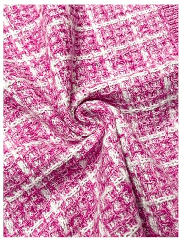 Image of Floerns Women's Plus Size Tweed Long Sleeve Button Front Work Casual Cardigan Sweater