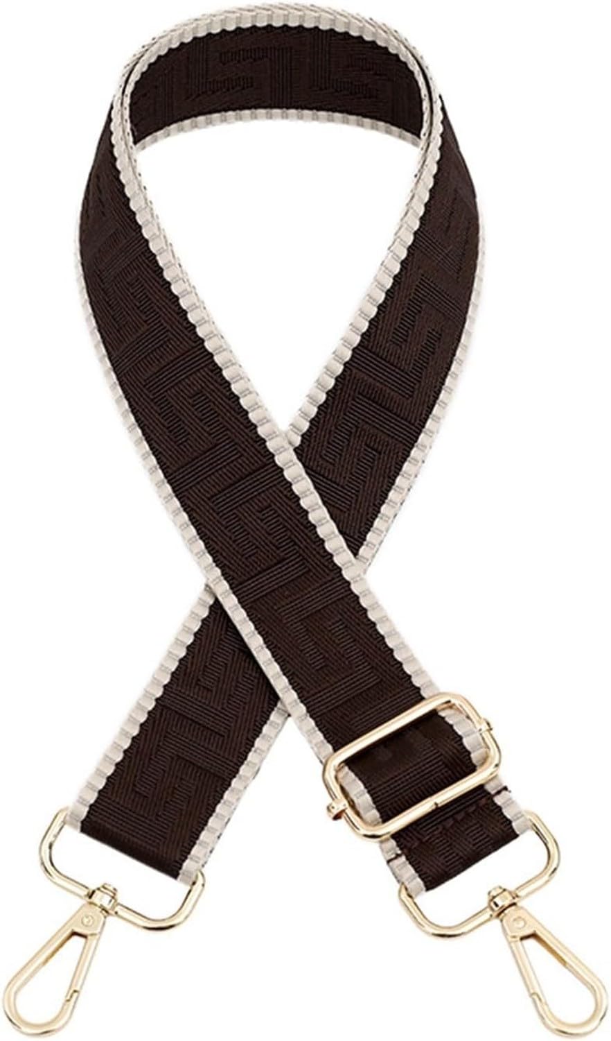 XIUNYIE Bag Strap Bag Straps for Crossbody Handbags Adjustable Belt Bags Replacement Shoulder Straps Accessories for Women Wide Strap for Handbags Gold Buckle Red, Coffee, Gold buckle