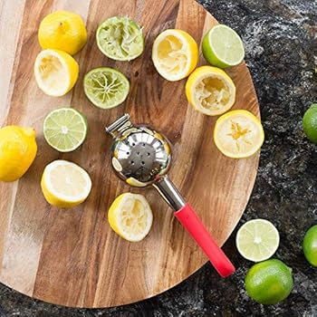 Bellemain Citrus Juicer | Metal Lemon Juicer, Lime and Lemon Squeezer Stainless Steel with Silicone Handles | Manual Juicer, Citrus Squeezer, Hand ...