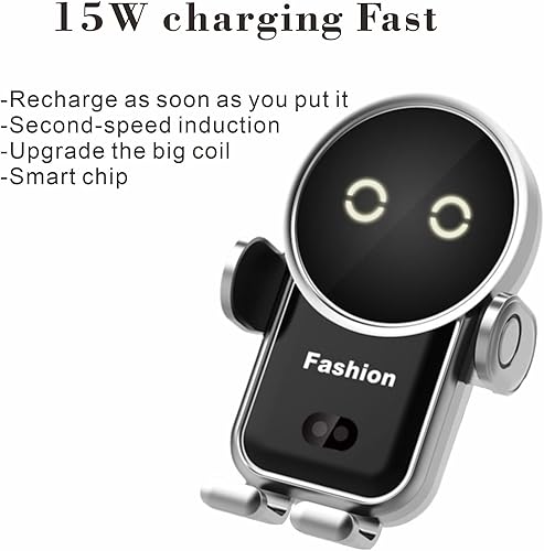 Miniatura 3 de Soporte de teléfono celular cargador inalámbrico para automóvil, soporte de teléfono de sujeción automática de 15 W para tu automóvil compatible con