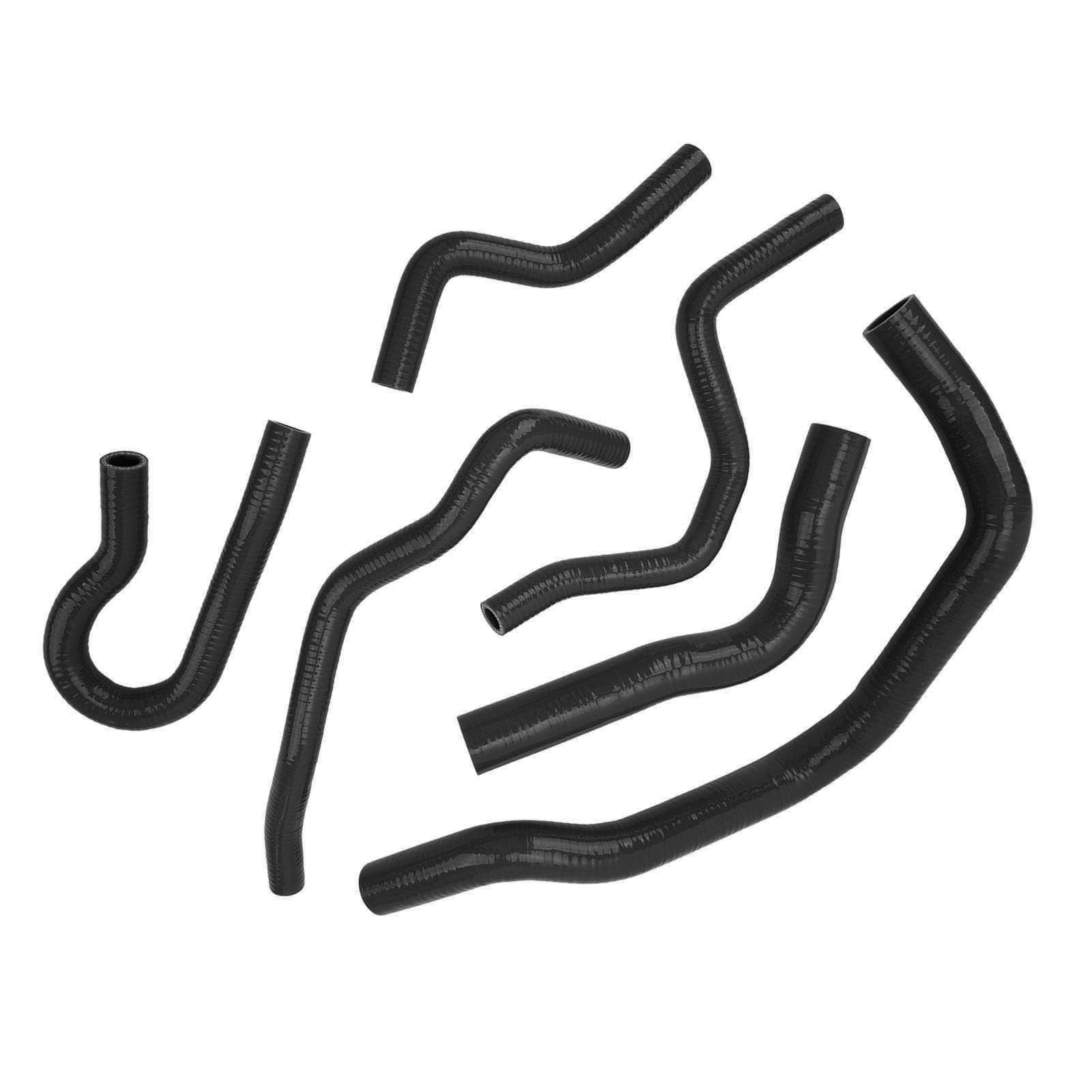 Generic Zestaw Węży Płynu Chłodzącego Chłodnicy do Type R EK EG B16A B18C B20B, Trwały Zestaw Silikonowy Zapewniający Efektywny Transfer Płynu Chłodzącego, 6 szt. (BLACK)