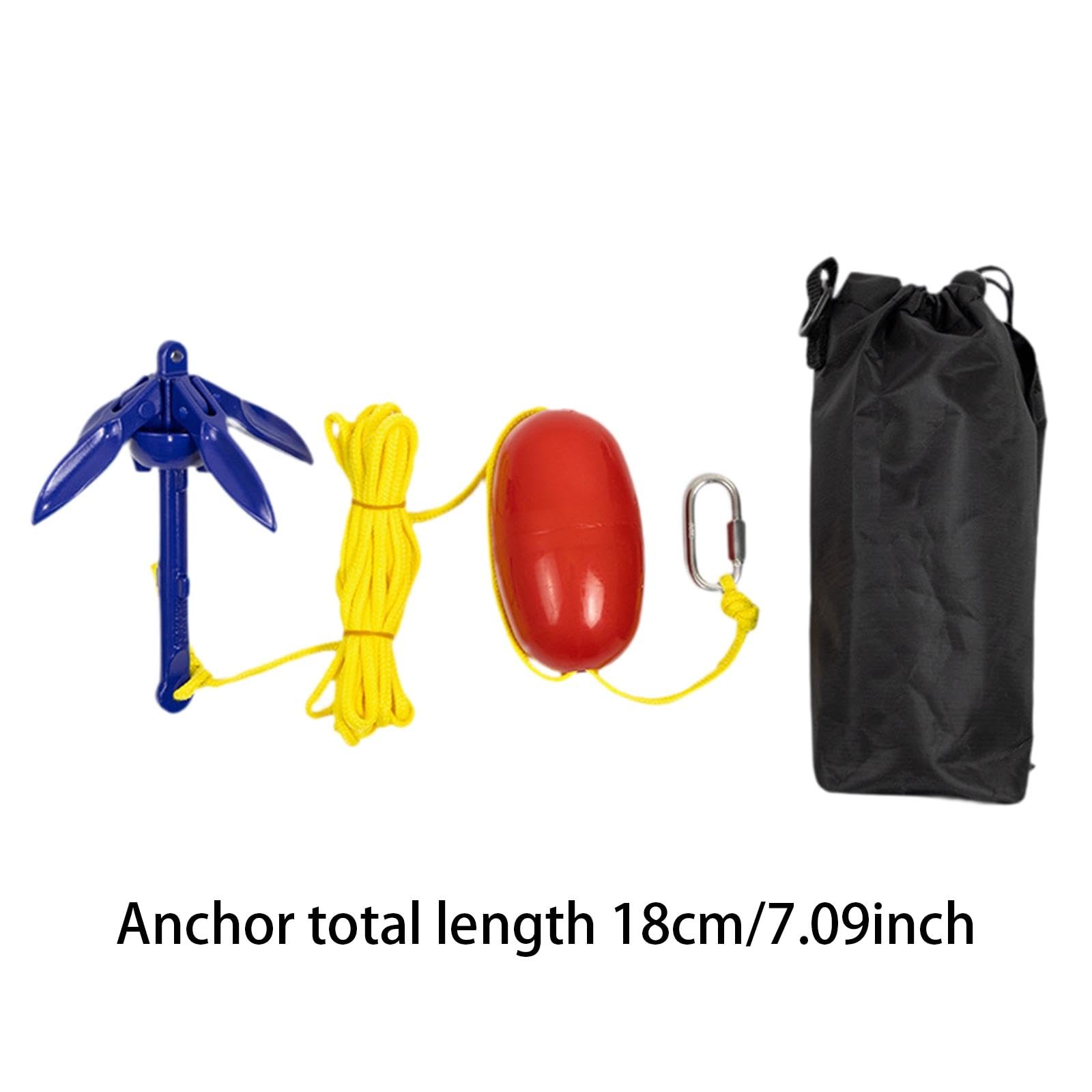 Ancora a Rampino Pieghevole da 0,5 Libbre, Ancora Marina per Derive, Barche a Vela E Imbarcazioni.