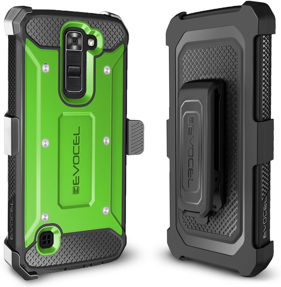 Evocel Explorer Series Phone Case Compatible with K7, Tribute 5 with Belt Clip Holster and Slim Profile, Green