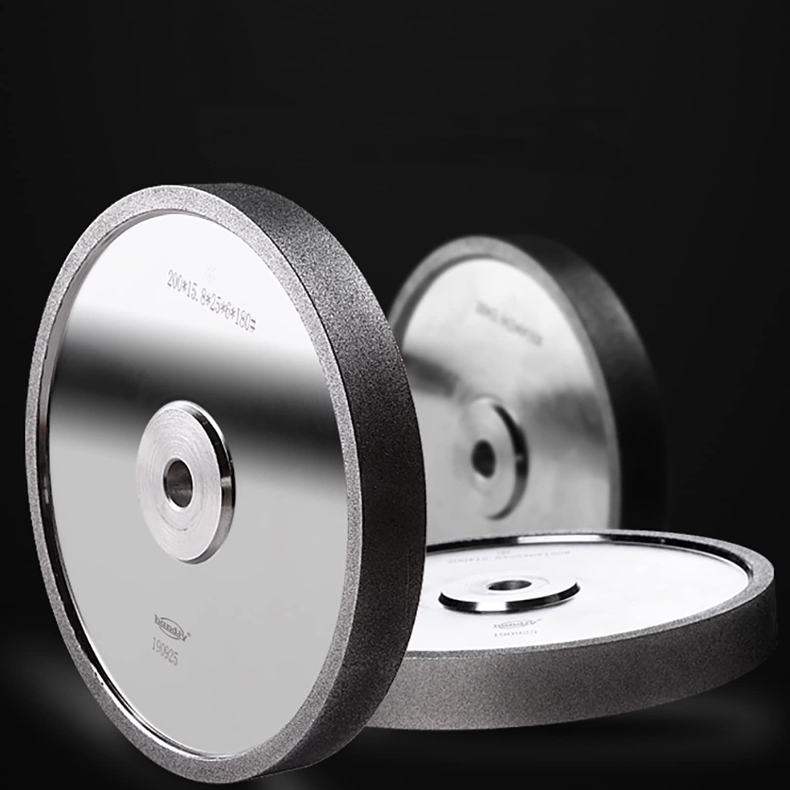 Toplionace Meule CBN de Diamètre 200mm, Meule électrolytique en Nitrure de Bore Cubique Affûteuse Rotative en Bois Hss Meule pour Outil de Tournage (380 Mailles)