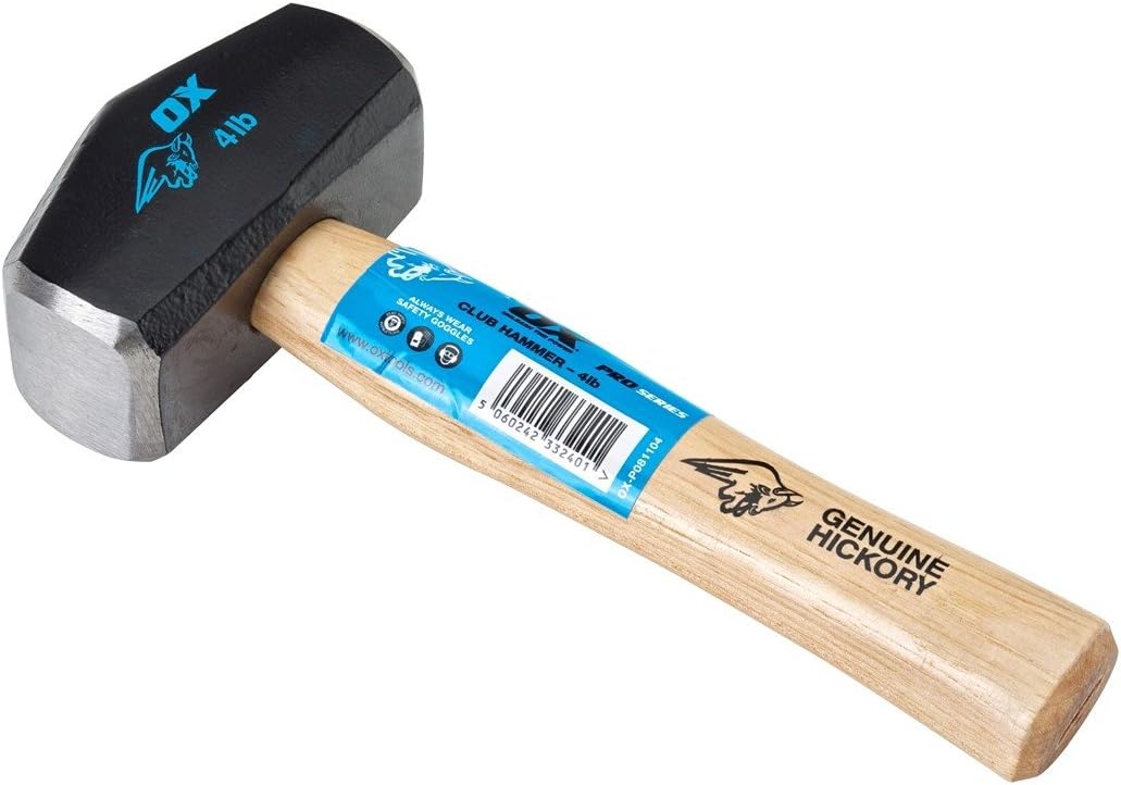 OX Pro Hickory Handle Club Hammer 4 lb