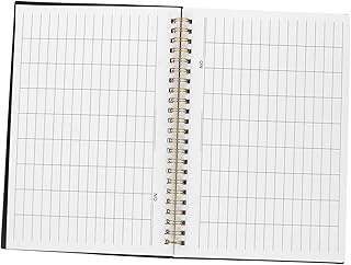 CIYODO Cuaderno de Registro de Inventarios con Páginas Horizontales Libreta Blanca para Oficina y Hogar Libro de Contabi...