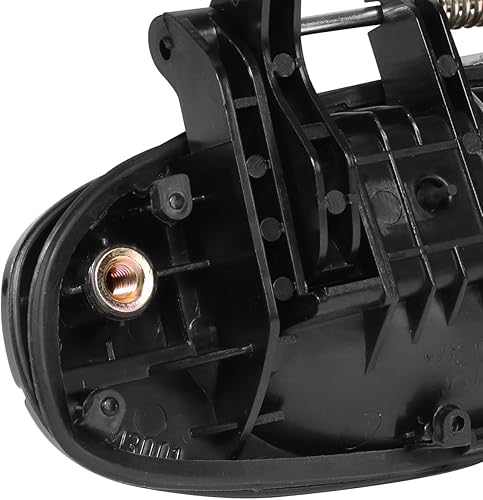 Miniatura 4 de PM PERFORMOTOR Manija de la puerta trasera izquierda del lado del conductor compatible con Chevy Aveo Sedan 04-06, negro liso