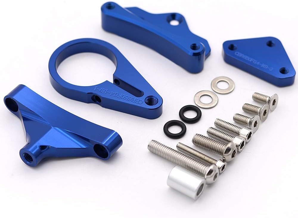 Motorcycle CNC Steering Damper Stabilizer Buffer Mounting Bracket Compatible with CBR650F 2014-2020