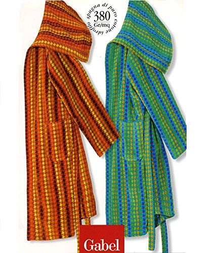 Gabel Accappatoio PIED DE POULE unisex in spugna