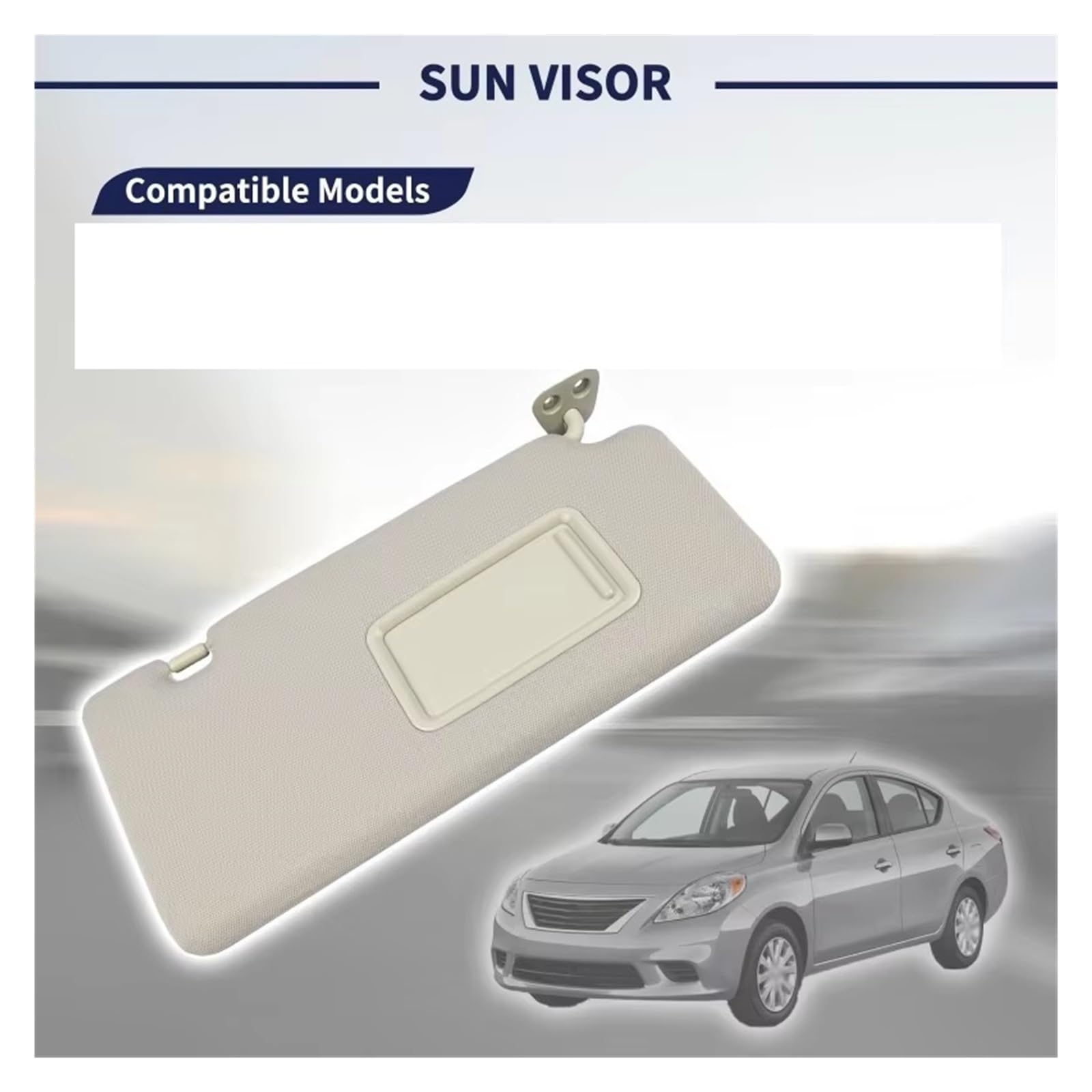 Für Nissan Für Tiida 2004-2012 Für Versa 2007-2012 Auto Sonnenblende Sonnenblende Pannel Mit Make-Up Spiegel Sonnenschutz Frontscheibe