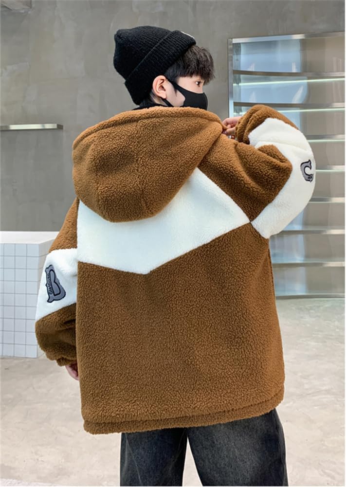 [KOSIKINI] ボアジャケット 男の子 ボアブルゾン キッズ フリース コート ボーイズ モコモコ アウター 秋 冬 子供服