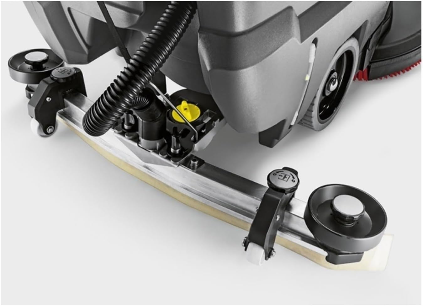 Two-Piece Floor Rubber Squeegee Blade Compatible with Karcher BD50/50, BD50/70, Floor Scrubber Edge Water Retaining Strip Spare Parts