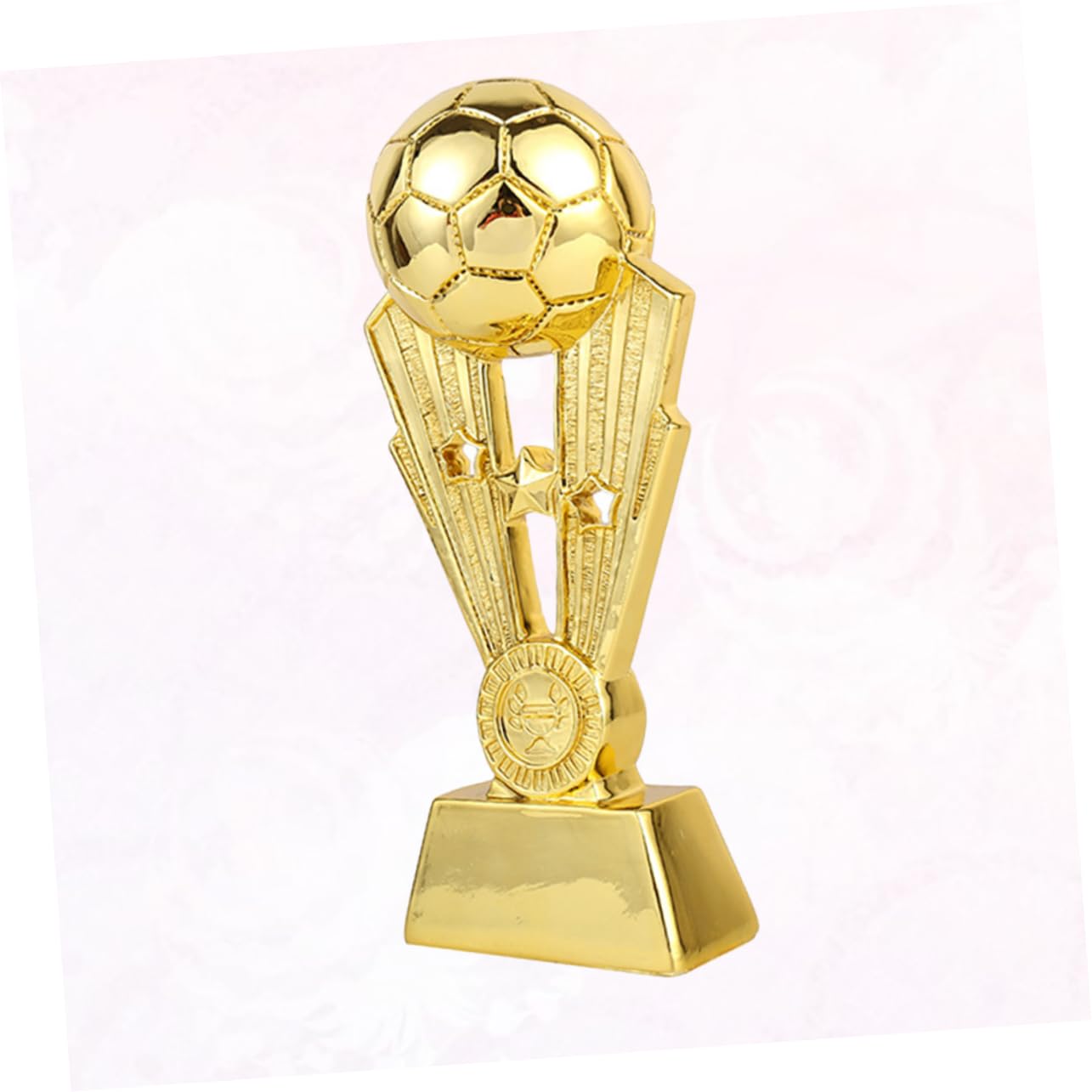 TOYANDONA Trofeo de Fútbol para Niños y Escuela, Copa de Premio de Resina Chapada Dorada, 24 Cm, Premio para Equipo Deportivo en Recreación Escolar y Fiesta