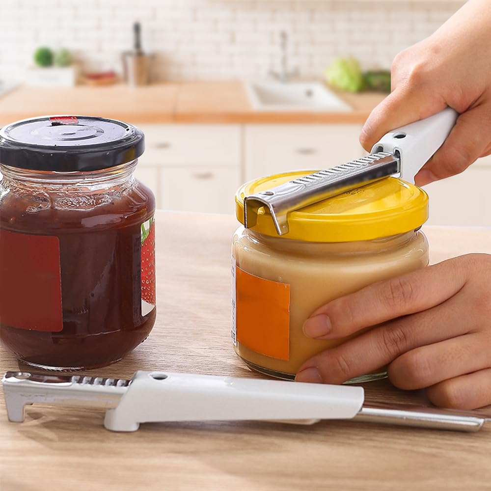 Abridor de tarros para artritis, abridor de latas y tapas para personas mayores, herramienta de fácil agarre para manos débiles, ayuda de cocina multifuncional, ideal para un uso sin esfuerzo