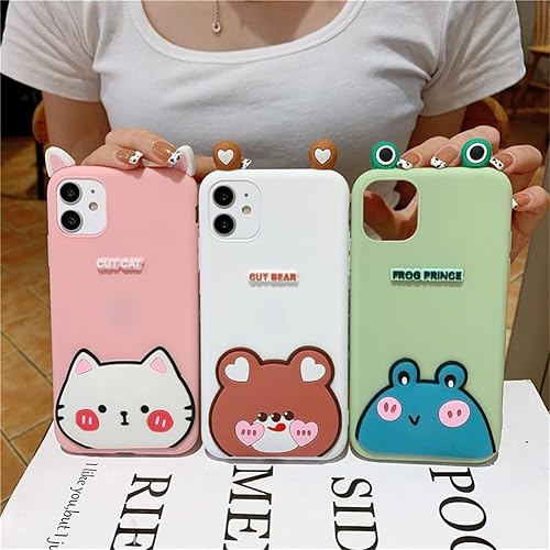 Miniatura 9 de Linda funda de dibujos animados compatible con Samsung Galaxy S20 FE, funda protectora de goma de silicona suave con personaje de muñeca de cachorro