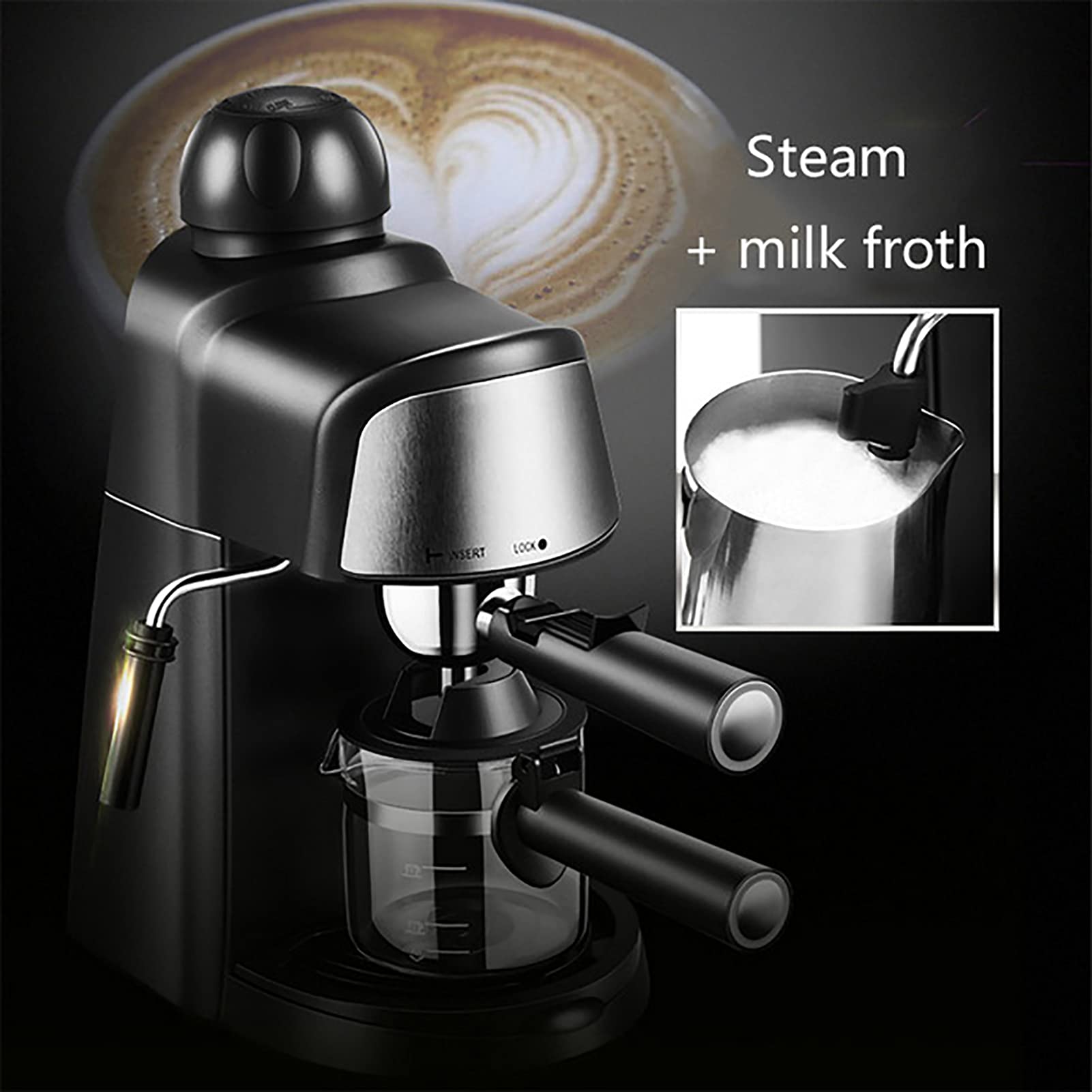 Máquina de café Profesional con vaporizador de Leche Espresso Capuchino Cafetera Máquina de Bebidas Calientes Espresso, Latte, KangBaolan, Mocha, Actualizar Needed