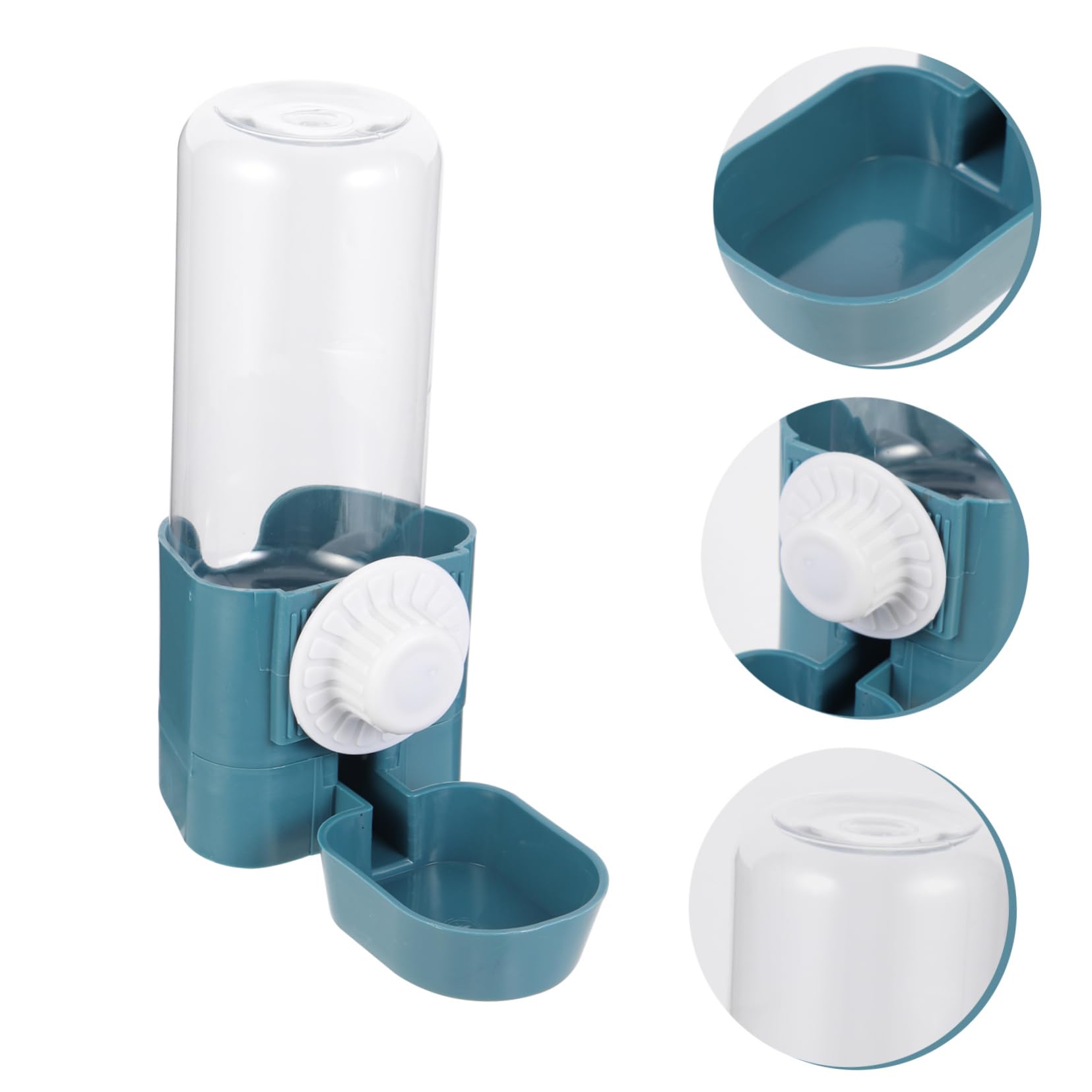 POPETPOP 3piezas Dispensador De Agua para Mascotas Automático Bebedero Colgante para Perros y Gatos Botella De Agua para Jaulas Material Duradero Fácil De Limpiar Oceánico