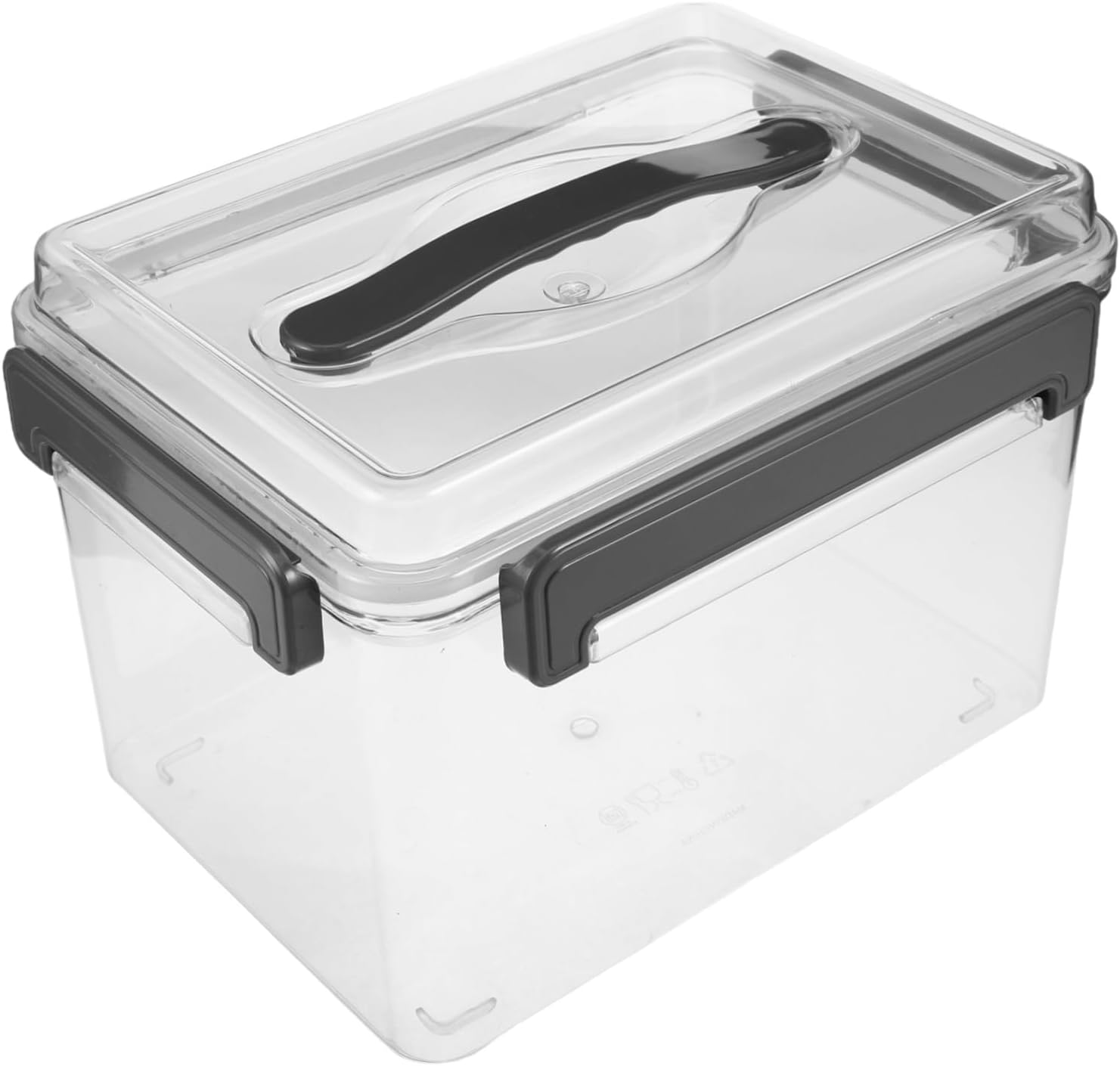 COHEALI Waterproof Acrylic Lens Box Case with High Density Cushioning and Carry Handle for Camera Lens and Photography Gear Storage, Compact 10.24x7.48x6.89 Inch for Outdoor Use