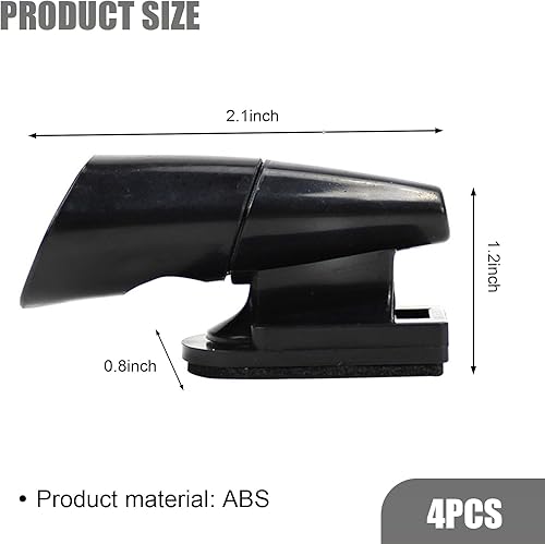 Miniatura 2 de Yumfugu Paquete de 4 dispositivos de advertencia de ciervos para automóvil, repelente de silbatos de ciervos ABS, alarmas ultrasónicas de animales,