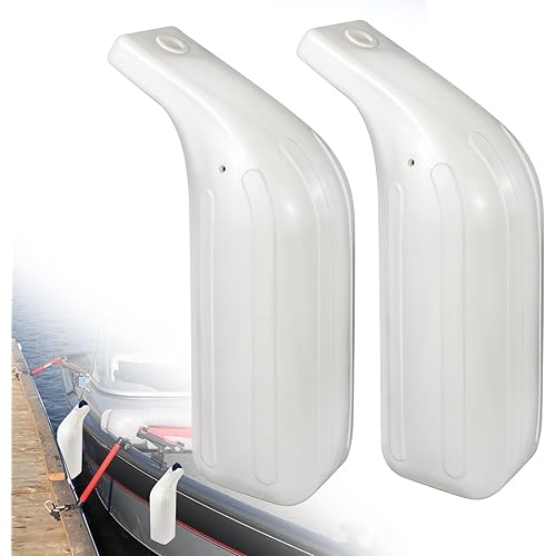 Low Freeboard Boat Fenders, Boat Bumpers for Docking, Portable Bass Boat Fenders for Ski Boat, Bass Boat and Bay Boat, Protect Top Gunwale and Side, Heavy-Duty Vinyl