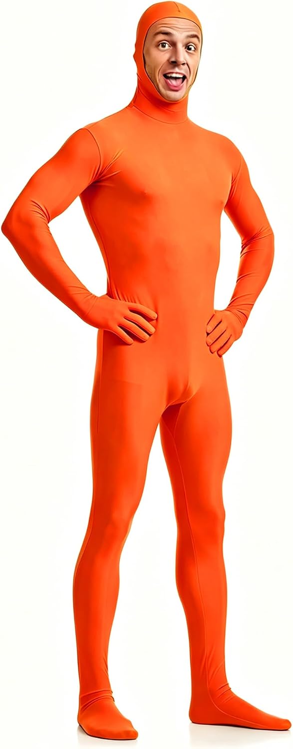 VSVO Spandex Open Face Full Bodysuit Zentai Suit for Adults and Kids