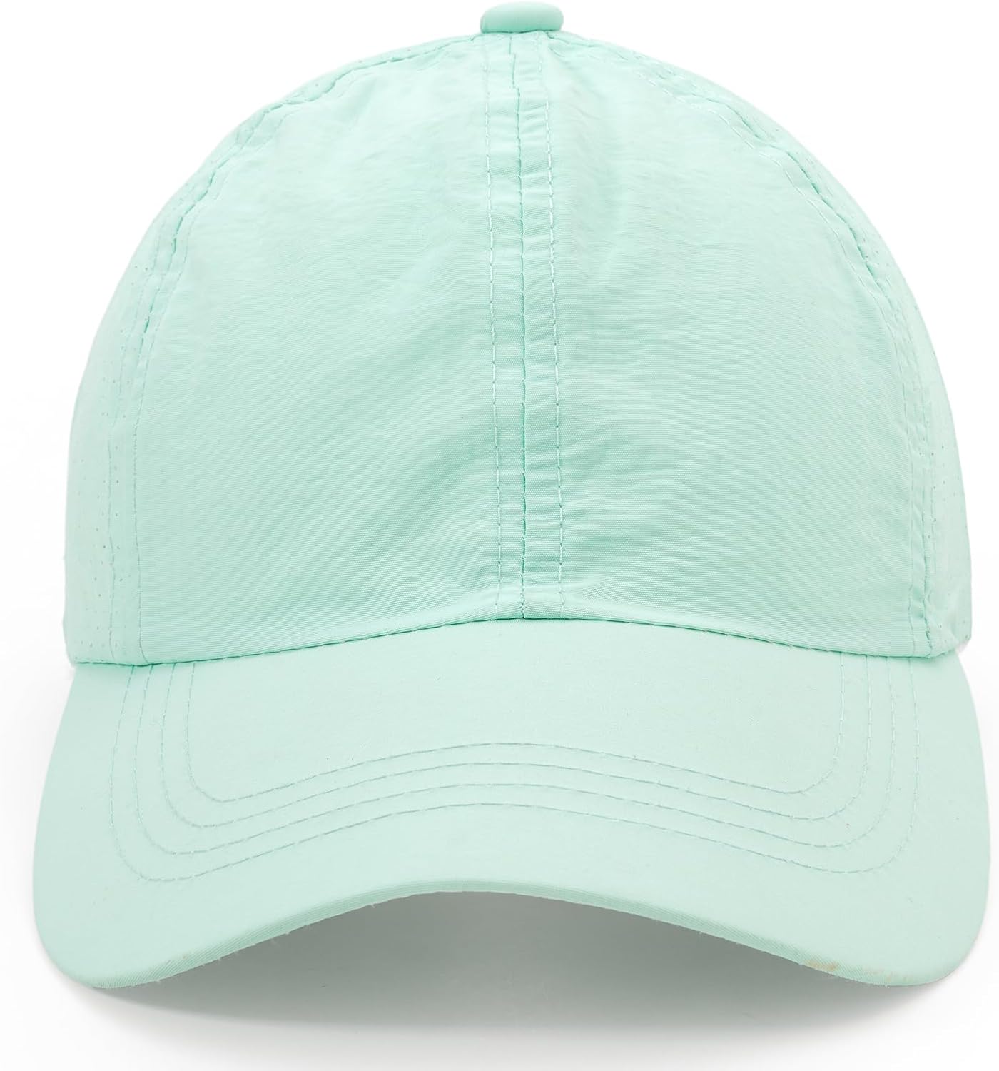 Girls Criss Cross Ponytail Hat Baseball Cap Adjustable High Messy Bun Trucker Ponycap Quick Dry Girls Hats for Kids Ages 7-12 - Image 3