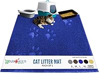 Vista 22 de Andalus - Alfombrilla pequeña para caja de arena de gatos, paquete de 1 - Alfombrilla impermeable, antideslizante y fácil de limpiar para caja