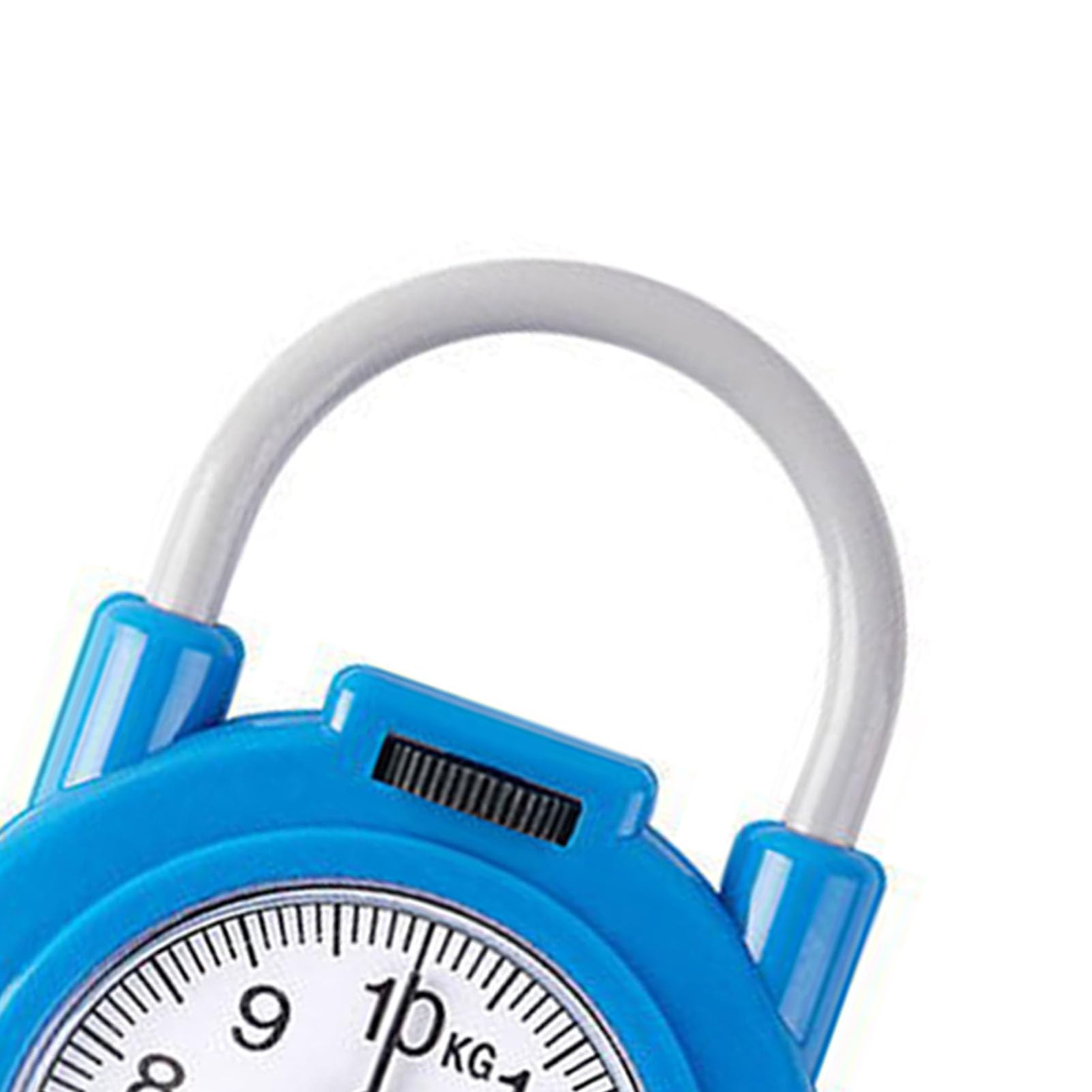 Wskaźnik Szybkiej Wagi, 10 Kg Ręczna Waga Bagażowa Waga Sprężynowa Waga Sprężynowa z Hakiem na bagaż Waga Wisząca do Gotowania Pieczenia Kemping Wędkarstwo (BLUE)