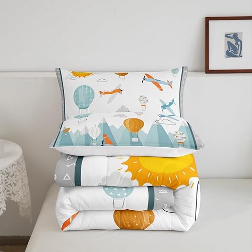 Miniatura 27 de Castle Fairy Juego de edredón con bandera estadounidense, tamaño King, ropa de cama de animales de pastor alemán para niñas y adolescentes, juego