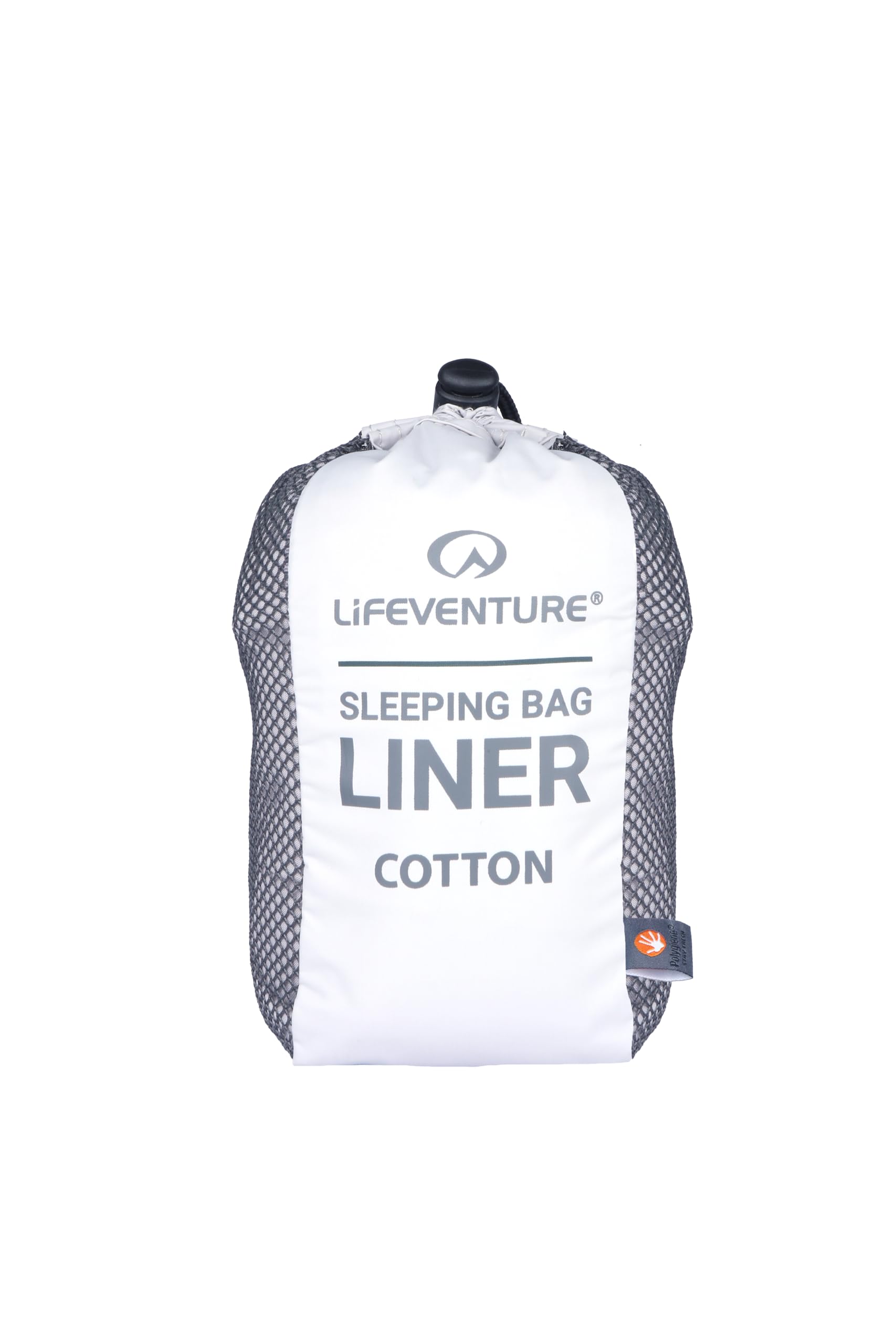 Lifeventure Schlafsackeinlage aus 100% Baumwolle, leichtes Campinglaken mit Polygiene-Geruchskontrolle, für den Einsatz in Schlafsäcken, Herbergen und Hütten, 183 g und kleines Packmaß für Reisen