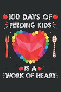 100 Days of School Lunch Lady Quote for Lunch Lady Cafeteria Meme: Wide Ruled Line Paper, Lined Notebook Journal with 6x9 inches, 110 Pages for Work, School and College Supplies