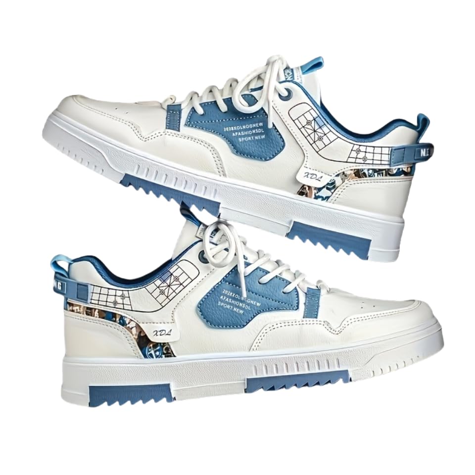 Skate Shoes for Men - Breathable, Slip-Resistant, Lace-up Sneakers with Good Grip，Men's Sneakers