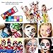 Lictin Pinturas Cara y Corporales-24 Colores + 50 Moldes + 6 Cepillos,...