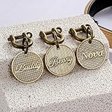 Medaglietta per cani personalizzata, targhetta identificativa per cani e gatti, targhetta per collare con nome inciso, regalo personalizzato per nuovi cuccioli, regali per gli amanti degli animali