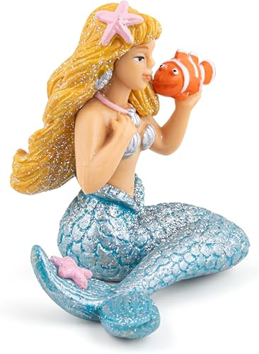 Miniatura 5 de Papo - Figura pintada a mano - El mundo encantado - Sirena plateada -39107 - Coleccionable - para niños - Adecuado para niños y niñas - a partir de