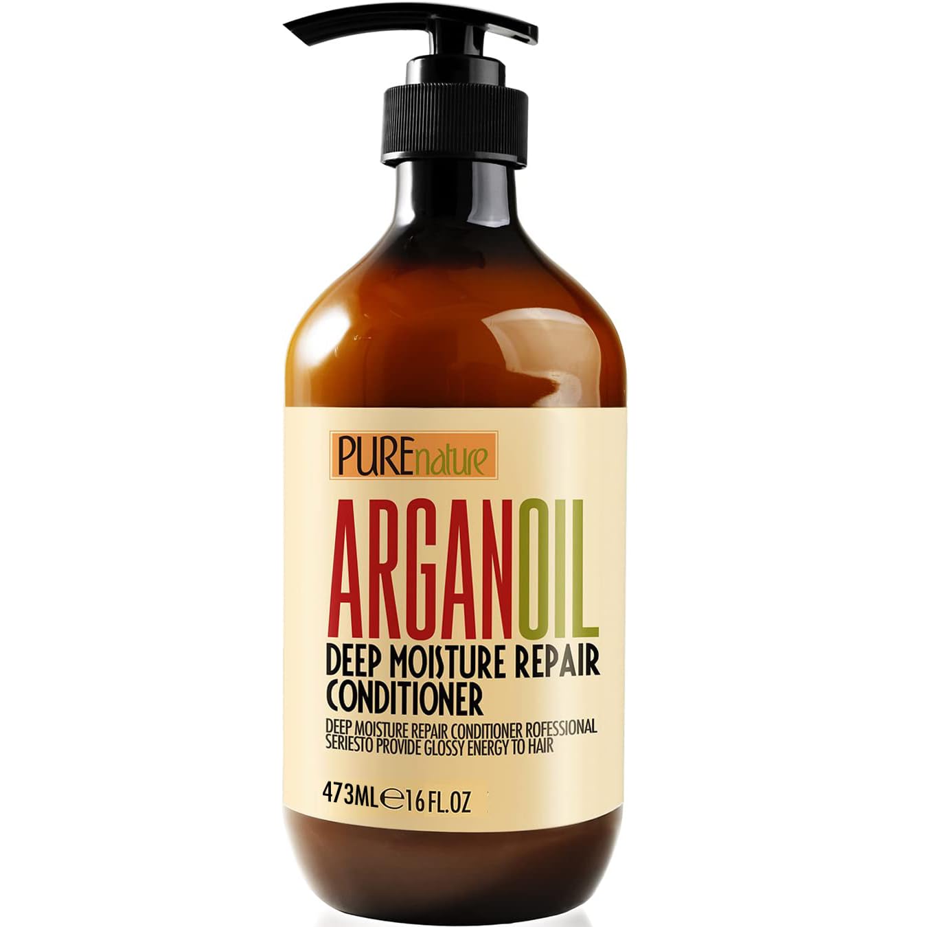 Moroccan Argan Oil Conditioner SLS Sulphate Free Organic - Best Hair Conditioner for Damaged, Dry, Curly or Frizzy Hair - Thickening for Fine / Thin Hair, Safe for Colour and Keratin Treated Hair