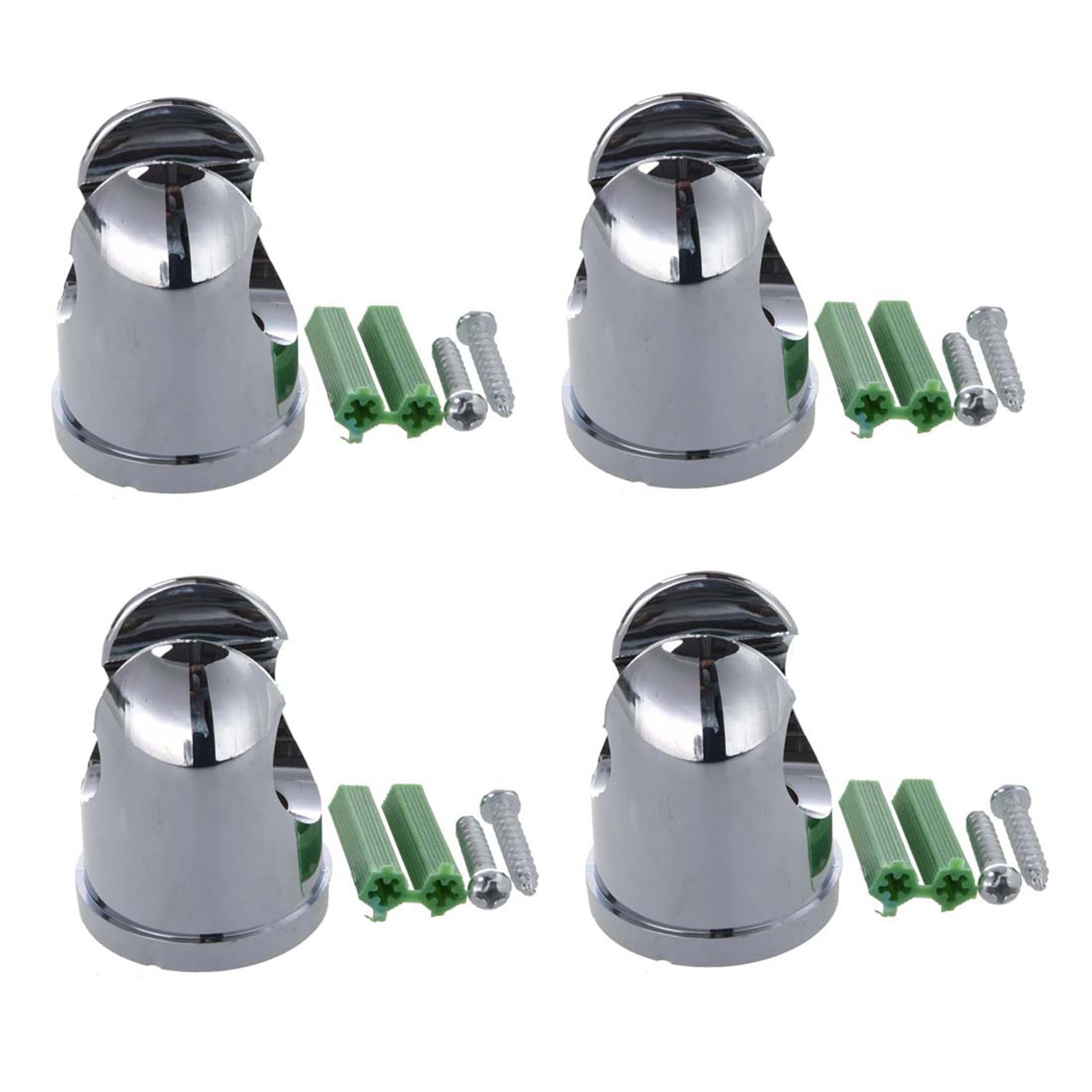 Vjsujehgy 4X Bathroom Hand Held Shower Head Wall Mount Mounted Bracket Holder 24mm
